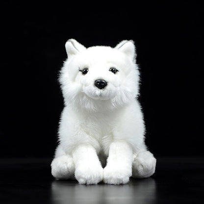 Arctic fox plush doll — detail