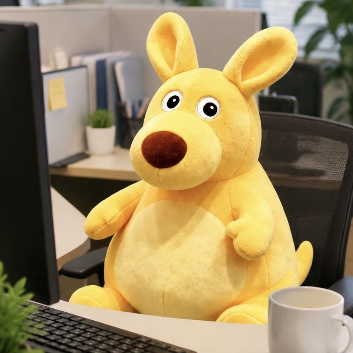 Kangaroo Yellow Children's Plush Toy Pendant | Magic Stories
