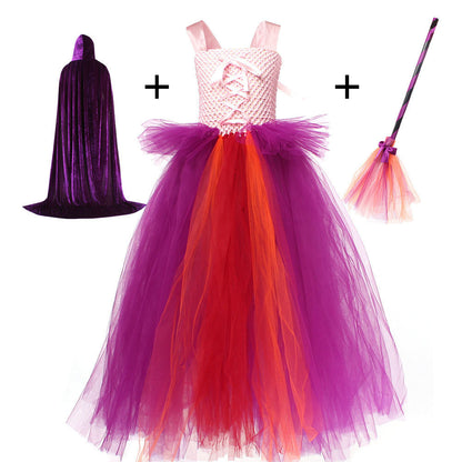 Halloween Costume Witch Children Dress Cloak | Magic Stories