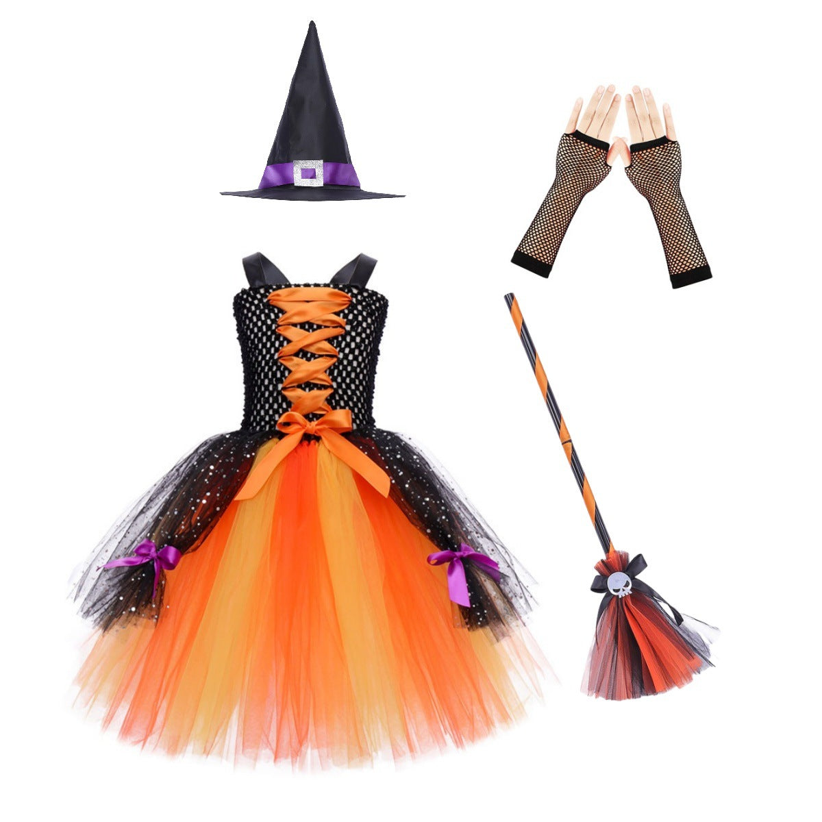 Cosplay Witch Pettiskirt Witch Cosplay Costume Wizard Skirt — side view