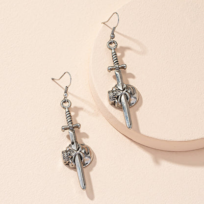 Exaggerated Gothic Long Sword Earrings | Magic Stories