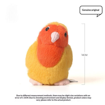 Yellow Peach Parrot Plush Toy | Magic Stories