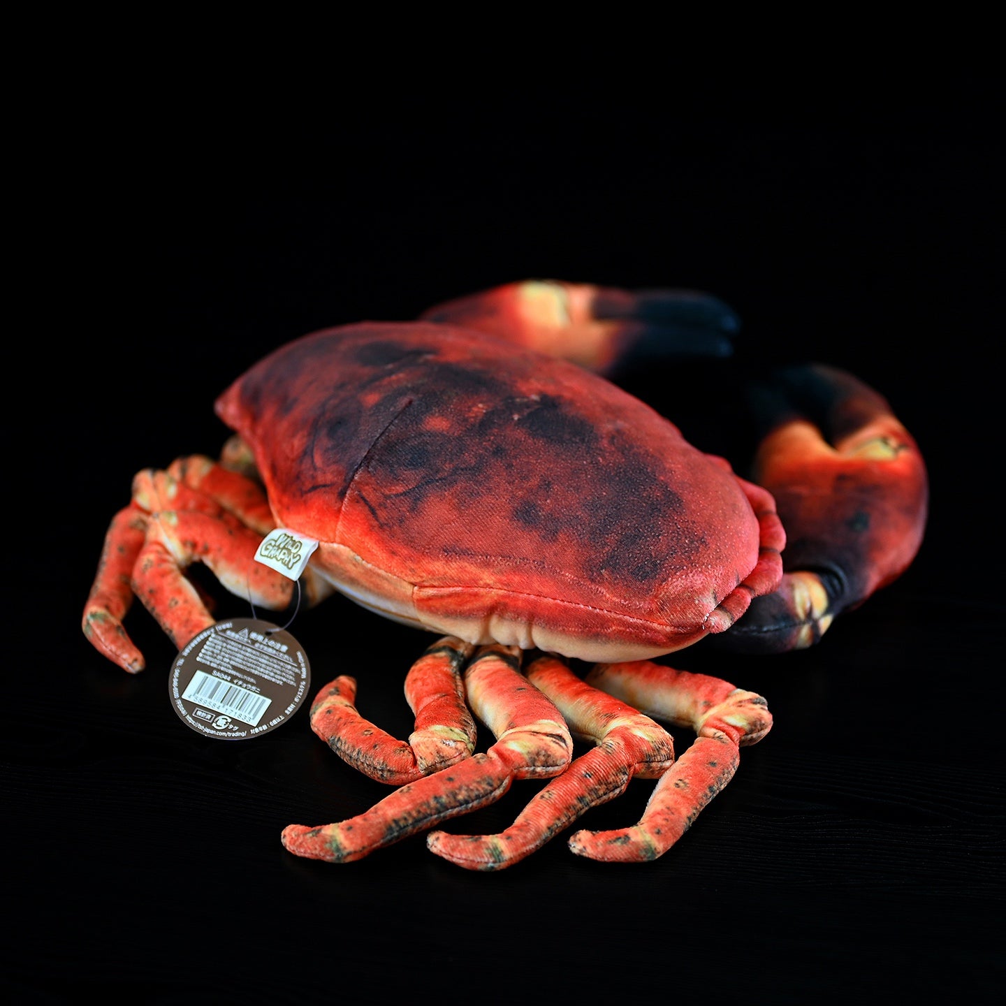 Simulated Plush Ginkgo Crab Plush Toy — scale reference
