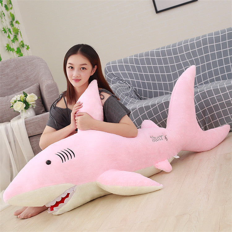 Large Shark Soft Stuffed Plush Toy — detail