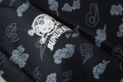 Japanese Kimono Cardigan Cat Samurai Streetwear Men Women Japan Harajuku Anime Clothes — scale reference