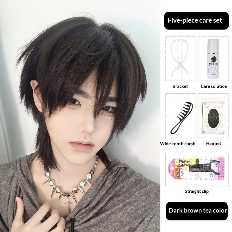 Anime-style Cosplay Wig For Men Short | Magic Stories