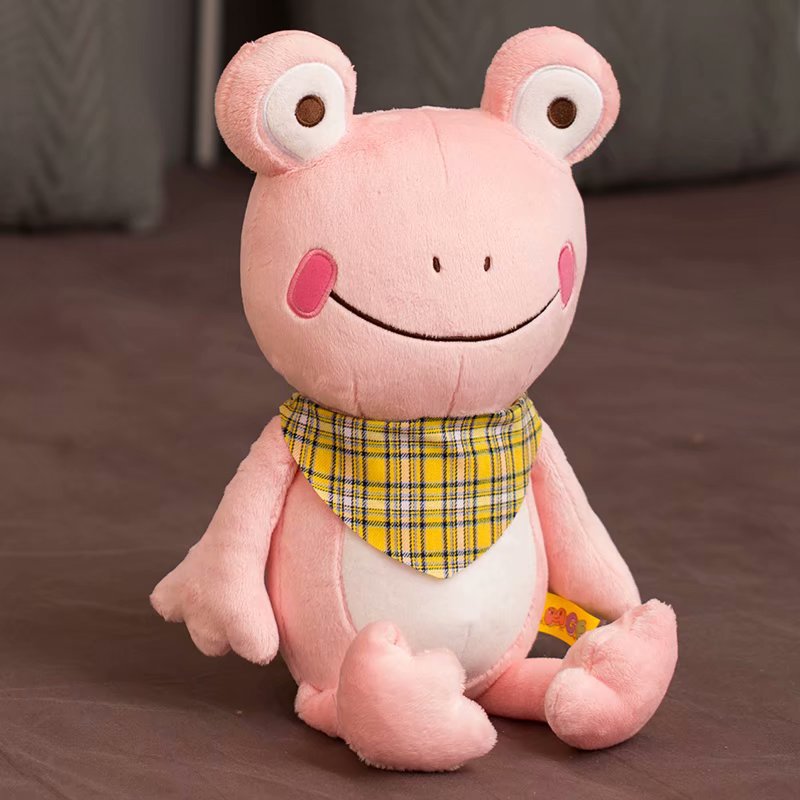 Scarf Frog Doll Cute Little Frog Plush Toy — detail