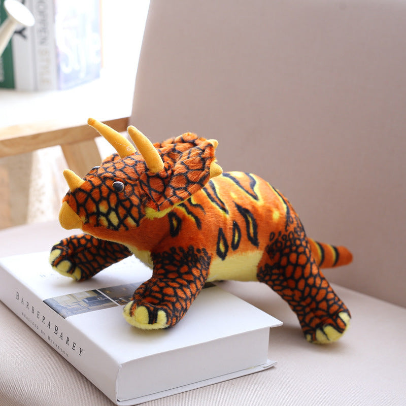 Triceratops Dinosaur Soft Stuffed Plush Toy — back view