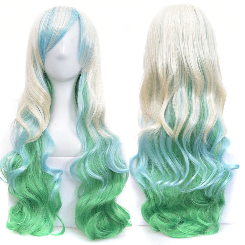 Colorful Cosplay Wig For Dance Parties — scale reference