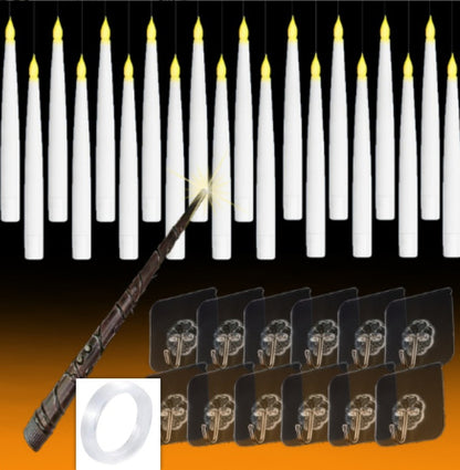 Halloween Floating LED Candles With Magic Wand - Magic Stories