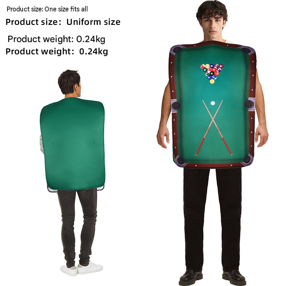 Halloween Cosplay Costume, Pool Table Style, Sponge Material, For Parties, Funny Props, Stage Performance Outfit — side view