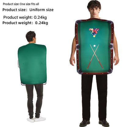 Halloween Cosplay Costume, Pool Table Style, Sponge Material, For Parties, Funny Props, Stage Performance Outfit — side view