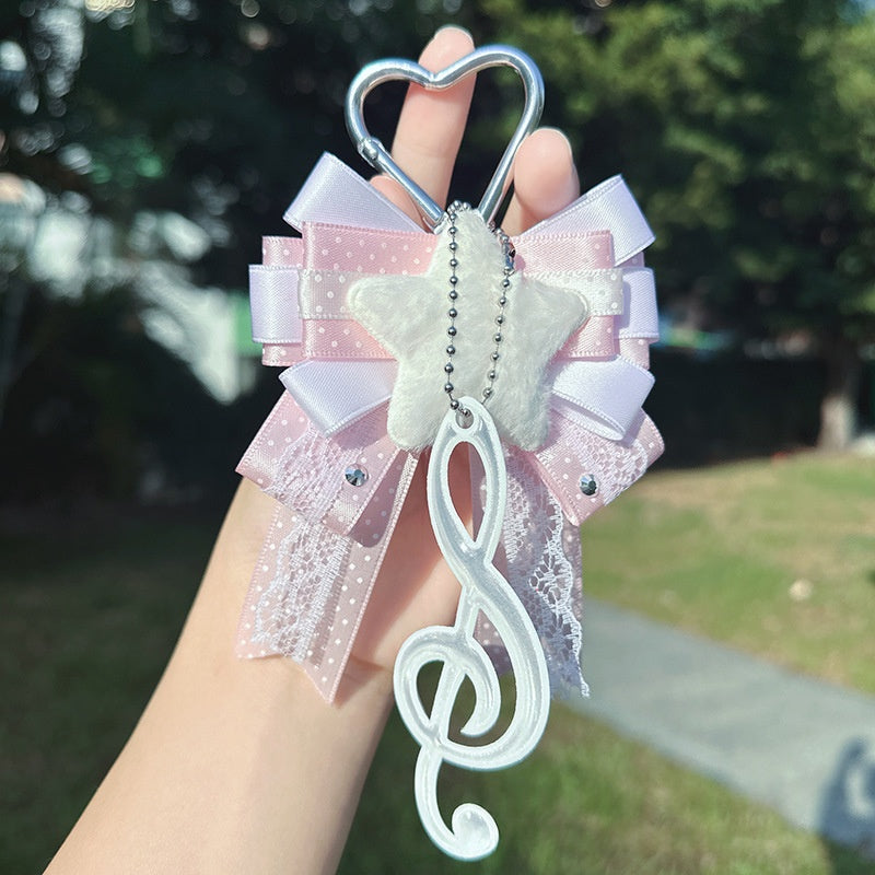 Anime-themed Bow-knot Keychain And Bag Charm | Magic Stories