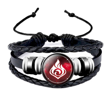 Genshin Impact Leather Bracelet Eye of God | Magic Stories