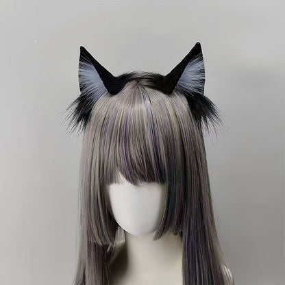 Black Cat Ears Plush Animal Ears Headband For Women — packaging