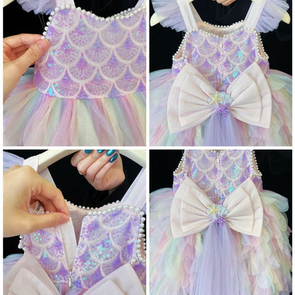 Girls Strap Birthday Lolita Puffy Tulle | Magic Stories