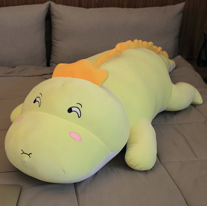 Dinosaur doll plush toy — back view