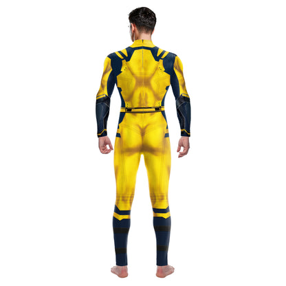 Foreign Trade Explosions Halloween Movie Cos Clothing Wolverine Costume Play Clothing Printed Jumpsuit