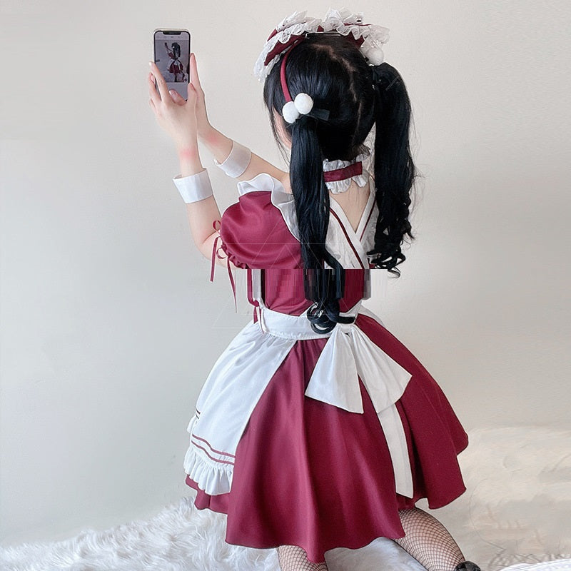 Red Make Your Cat Maid Costume Lolita Maid Dress — packaging