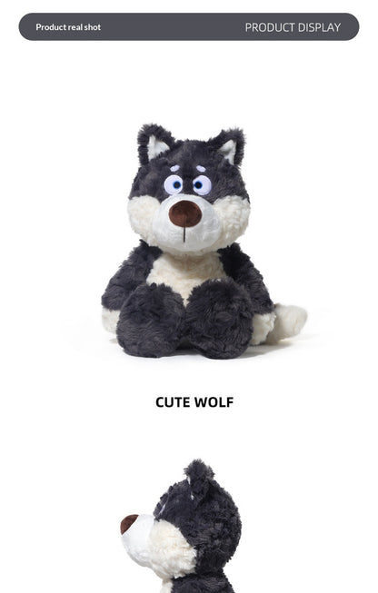 Gray Wolf Plush Toy Adorably Goofy Little | Magic Stories