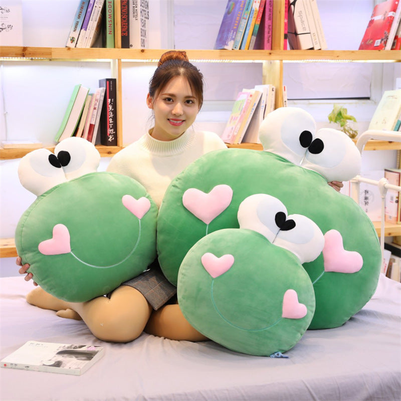 Frog pillow plush toy doll