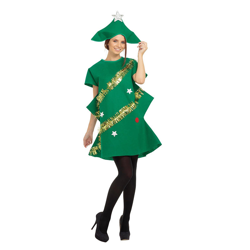 Christmas Tree Costume Stage Dressing — back view