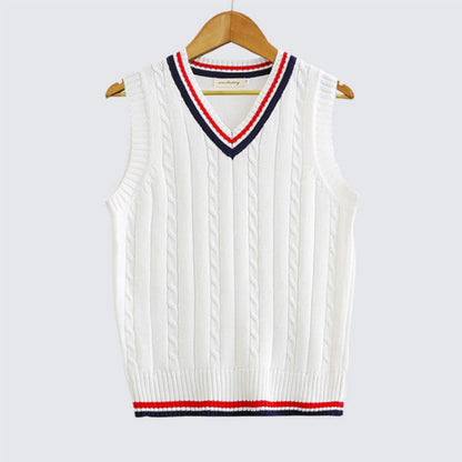 School Uniform Sweater Vest Performance Costume — side view