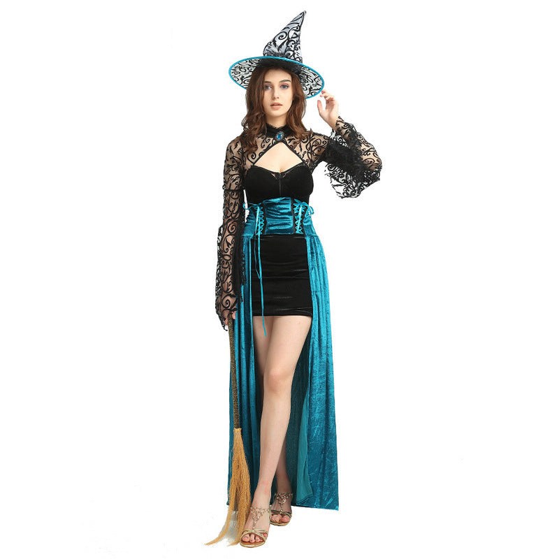Halloween Cosplay Witch Stage Costume — back view