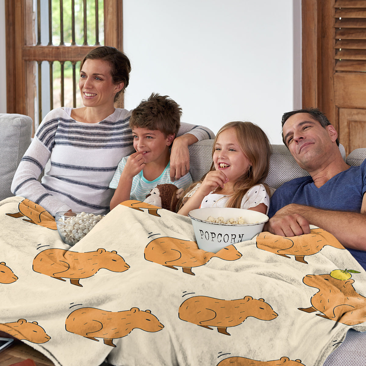 Capybara Blanket, Soft Flannel Throw For Kids Boys Girls, Cute Animal Plush Gift For Birthday, Cozy Kawaii Stuff — packaging