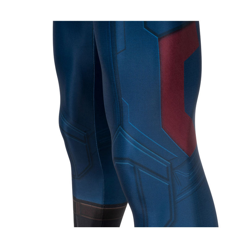 Avengers Endgame Captain America Jumpsuit Cosplay Costume — side view