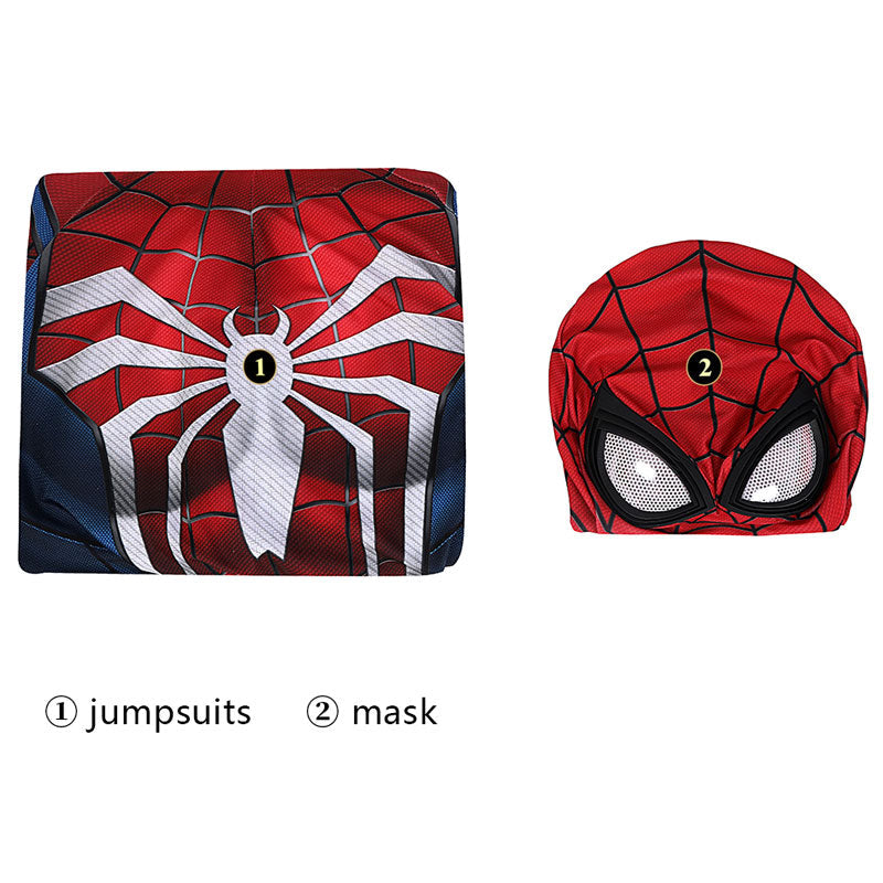 Spider-Man PS5 2 Peter Parker Spiderman Jumpsuit Cosplay Costumes with Headgear - Magic Stories