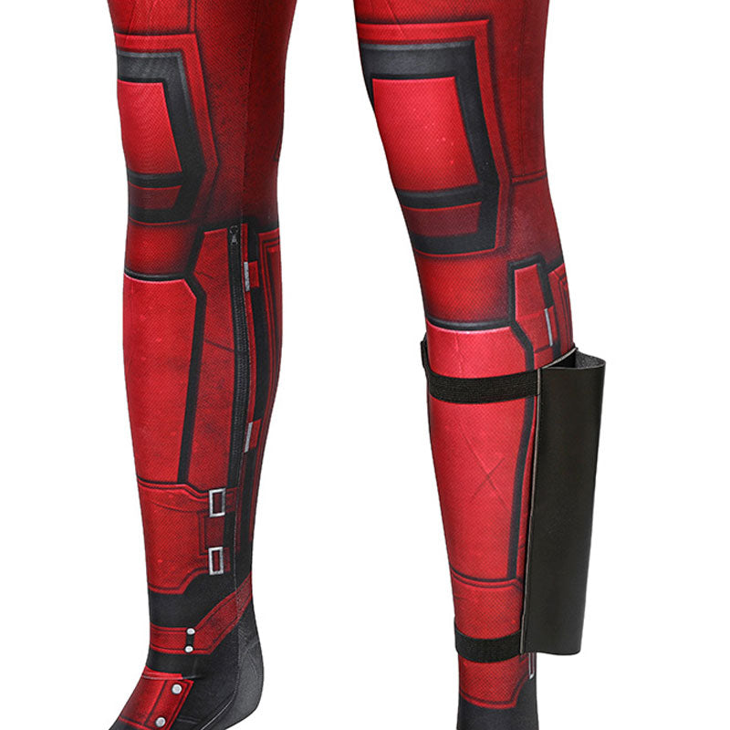 Deadpool 3 Wade Wilson Jumpsuit Cosplay Costume with Props — detail