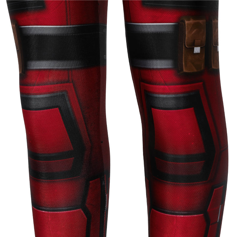 Deadpool Wade Wilson Kids Jumpsuit Cosplay Costume — side view
