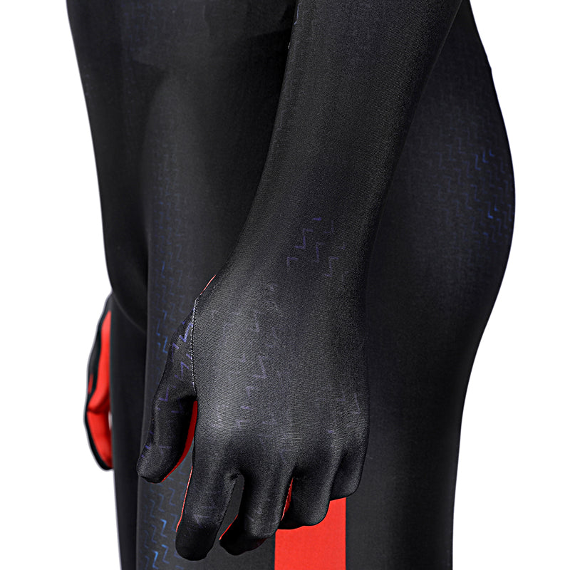 Spider-Man: Across the Spider-Verse Miles Morales Jumpsuit Cosplay Costume — detail