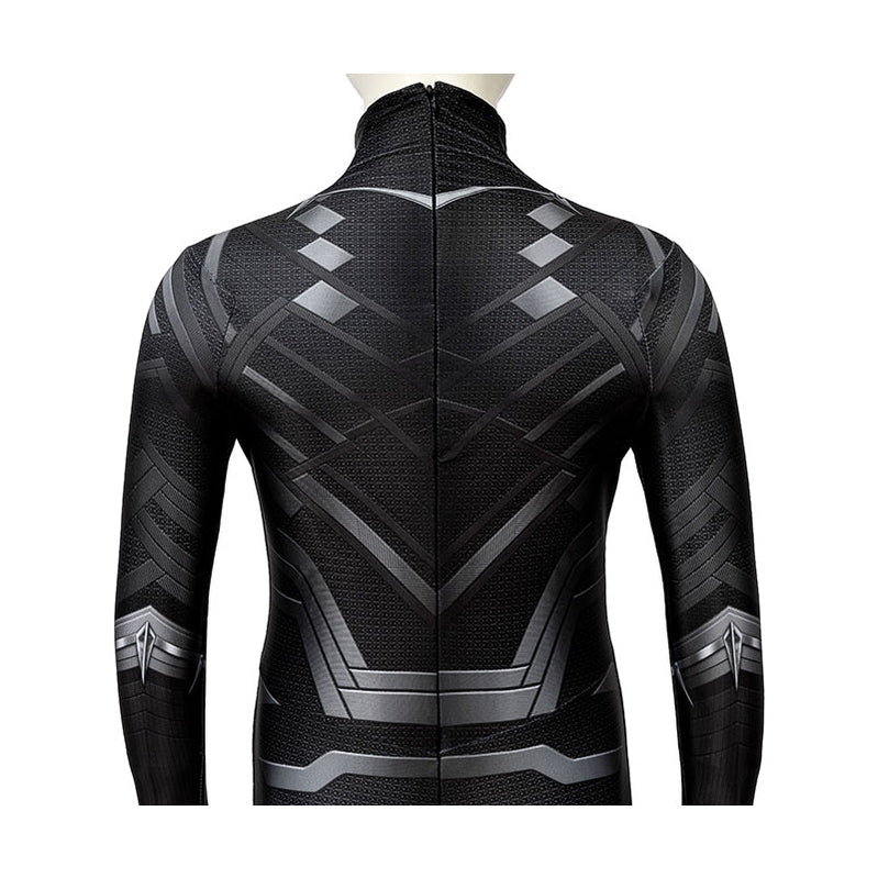 Black Panther Children Jumpsuit Cosplay Costume — detail