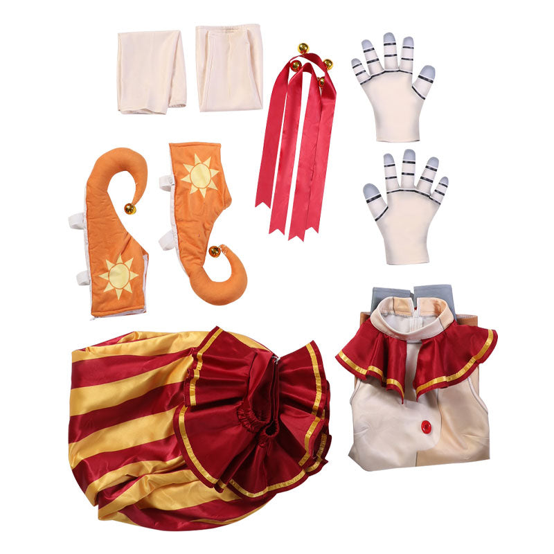 Five Nights at Freddy's Sun Halloween Clown Suit Cosplay Costumes — side view