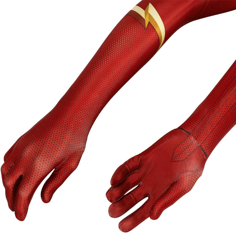 The Flash Barry Allen Jumpsuit Cosplay Costume — detail
