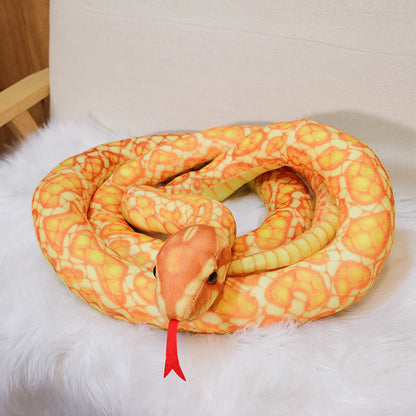 Cartoon Big Snake Plush Toy Large Snake Doll | Magic Stories