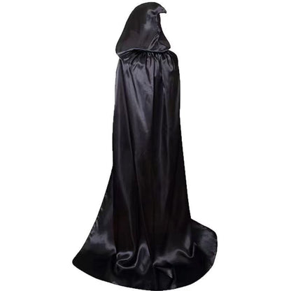 Halloween Costume Satin Black Grim Reaper | Magic Stories