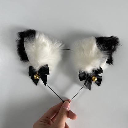 Plush Cute Cat Ears Headband — back view