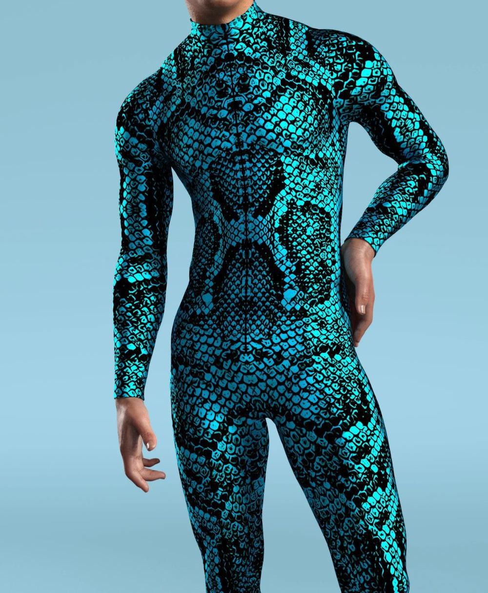 3D Digital Printed Cosplay One-piece Costume — back view