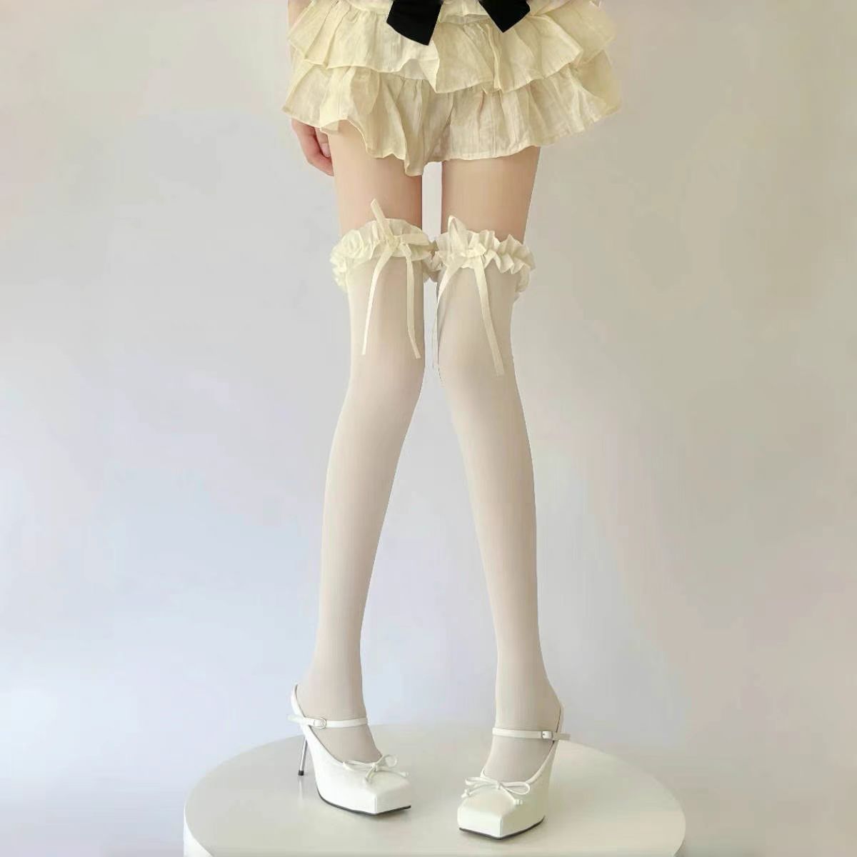 Lolita Lace-up Stockings For Women, Summer | Magic Stories