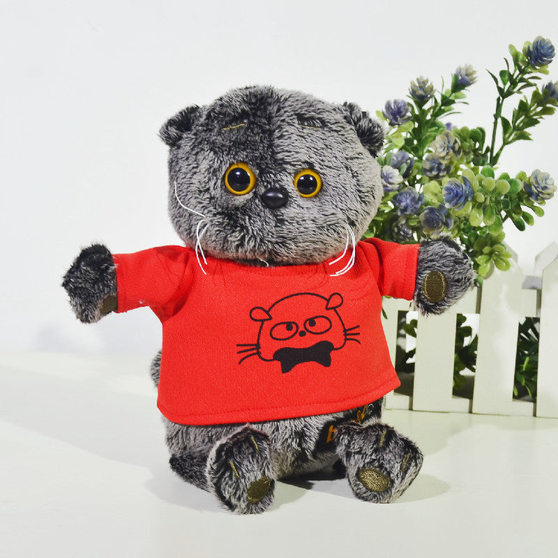 Simulation Cat Plush Toy — side view