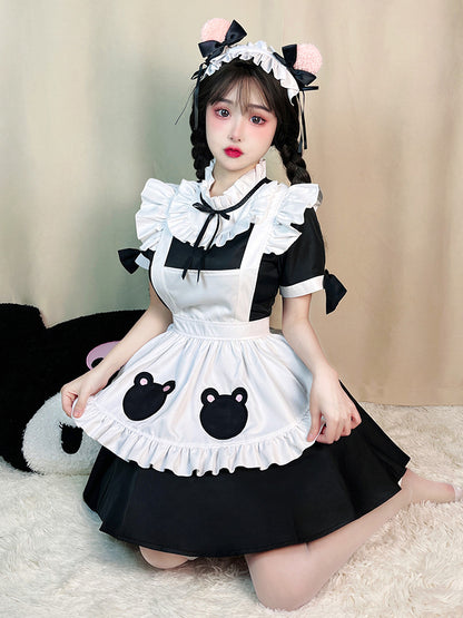 Cute Bear Maid Outfit COS Lolita Anime Performance Suit — side view