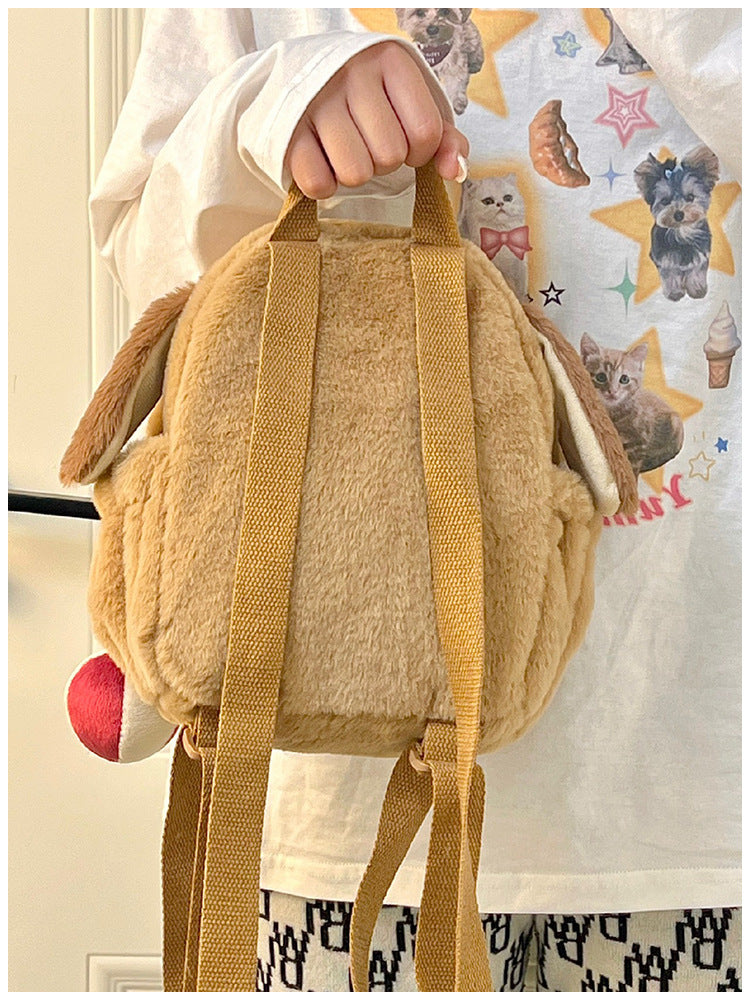 Cartoon Plush Puppy Backpack | Magic Stories