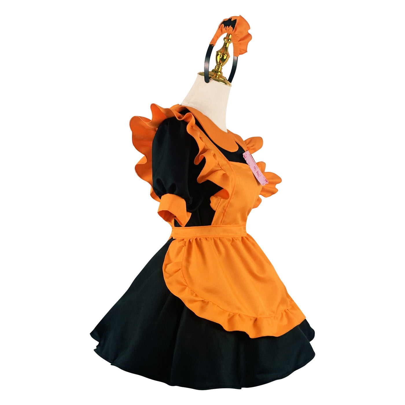 Halloween Embroidered Polyester Maid Outfit — side view