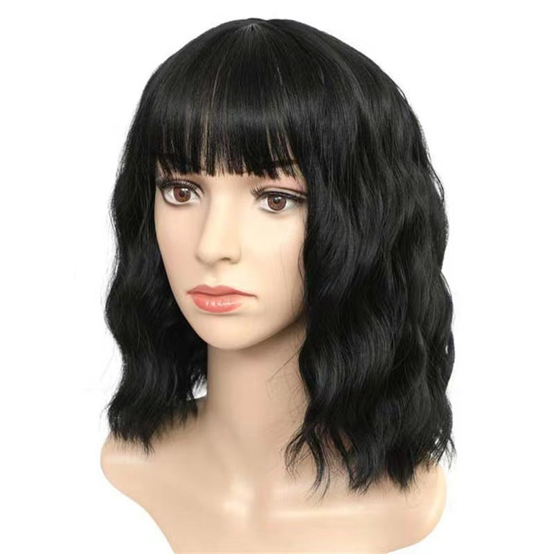 Womens Short Curly Synthetic Bob Wig