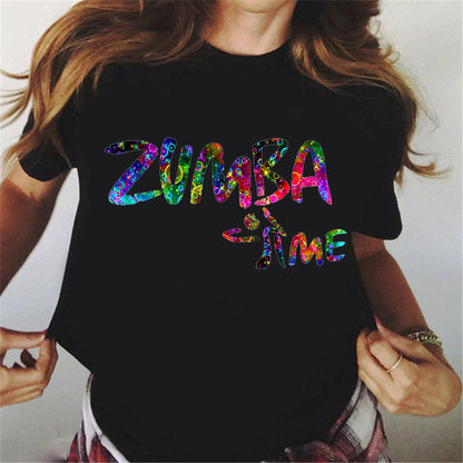 Dance Watercolor Printing Women's T-shirt | Magic Stories