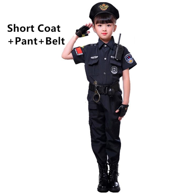 Boys Police Costume Children's Cosplay | Magic Stories