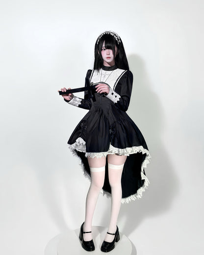 Dark-style Embroidered Halloween Nun Costume | Magic Stories